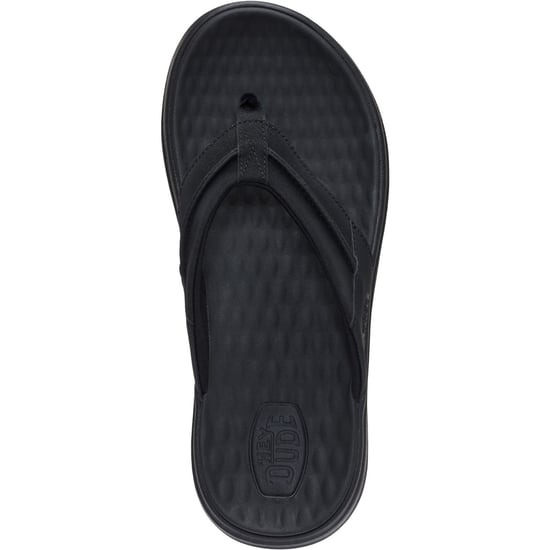 HEYDUDE Finn Flip Polyurethane Men's Black Sandals - Image 5