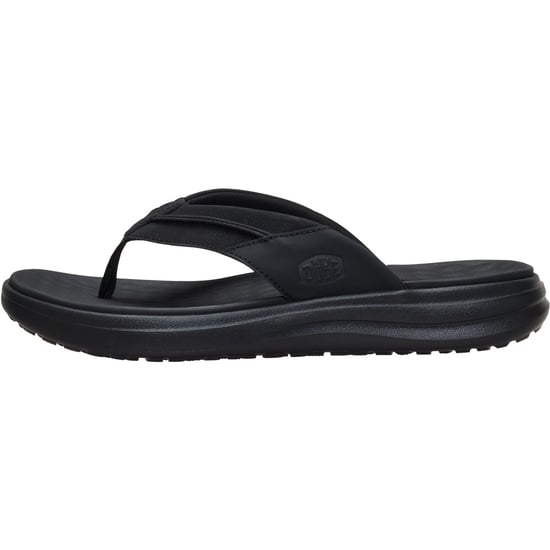HEYDUDE Finn Flip Polyurethane Men's Black Sandals - Image 6