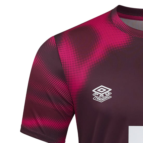 Umbro - "24/25" Trikot für Herren/Damen Unisex kurzärmlig (Feige/Weinrot/Rote Beete) - Image 4