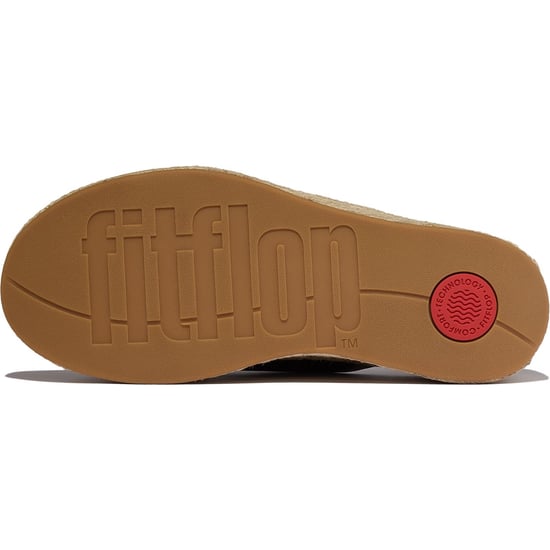 Fitflop Plattform-Leder-Damen Sandalen in Schwarz - Image 2