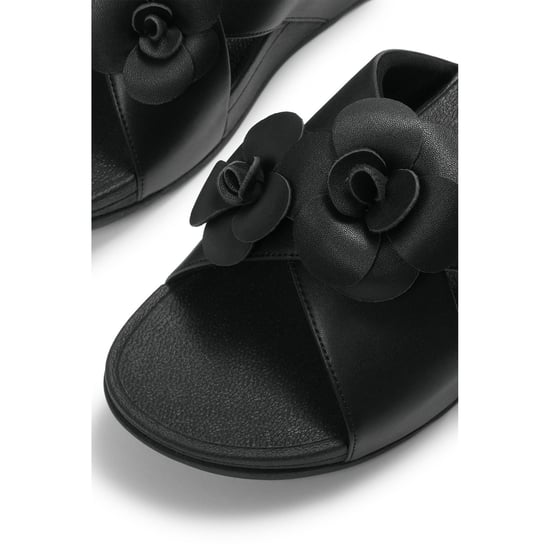 Fitflop Lulu Flower Polyurethane Women's Black Sandals - Image 5