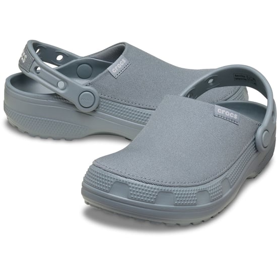 Crocs Classic Gefertigte Textil Damen Clogs in Beton - Image 3