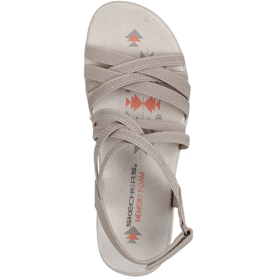 Skechers Reggae Slim - Sommerurlaub Polyester Damen Sandalen in Taupe - Image 3