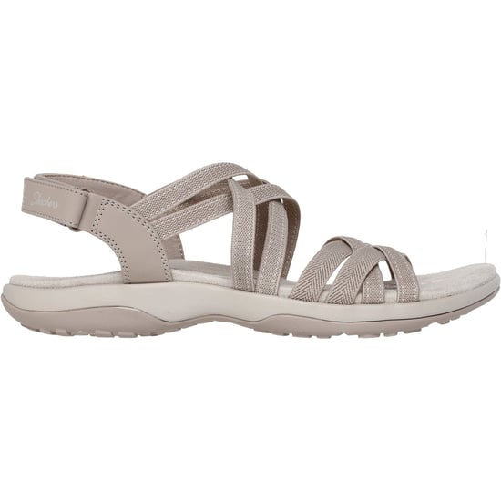 Skechers Reggae Slim - Sommerurlaub Polyester Damen Sandalen in Taupe - Image 5