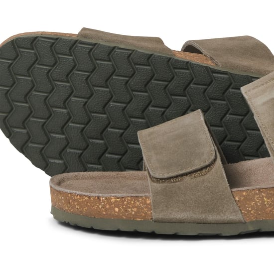 Jack & Jones Malta Wildleder Herren Martini Olive Sandalen - Image 3