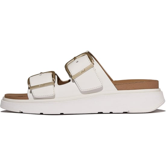 Fitflop Gen-FF Two-Bar Leather Women's Urban White Sandals - Image 4