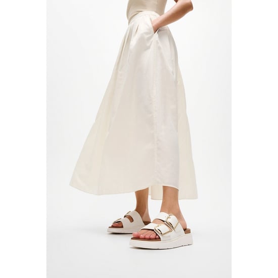 Fitflop Gen-FF Two-Bar Leather Women's Urban White Sandals - Image 6