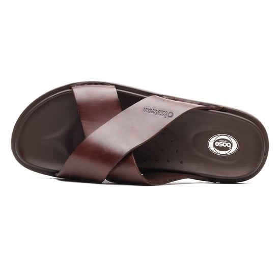 Base London Drift Leder Herren Braune Sandalen - Image 4
