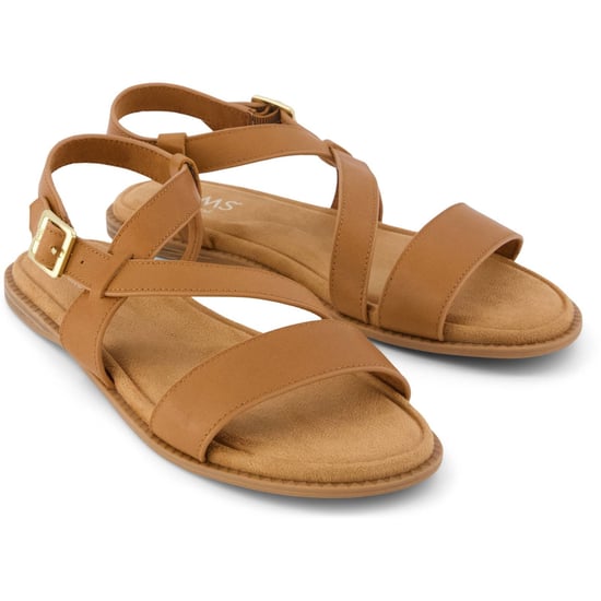 TOMS Mar Leder Damen Sandalen in Brown Sugar - Image 3