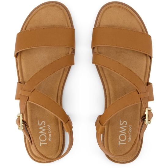 TOMS Mar Leder Damen Sandalen in Brown Sugar - Image 5
