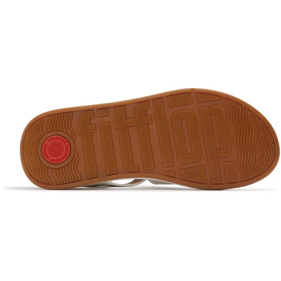 Fitflop F-Mode Fisherman Leather Women's Urban White Narrow Fit Sandals - Image 2
