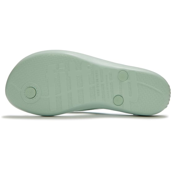Fitflop iQushion Glossy-Button Polyurethan Damen Mint Whisper Flip-Flops - Image 2