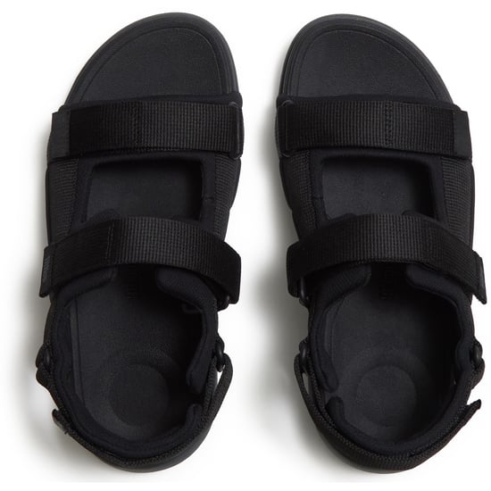 Fitflop F-Mode Go Polyester Herren schwarze Sandalen - Image 3