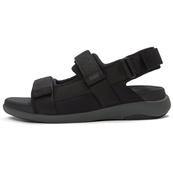 Fitflop F-Mode Go Polyester Herren schwarze Sandalen - Image 4