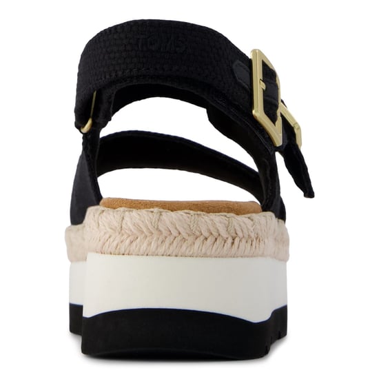 TOMS Giana Textil Damen Schwarze Strand-Sandalen - Image 2