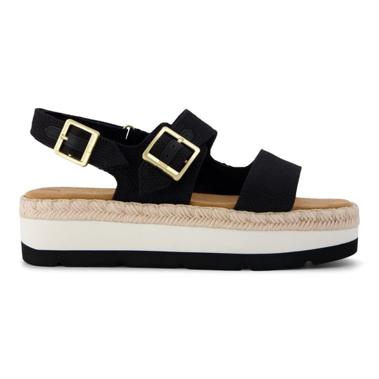 TOMS Giana Textil Damen Schwarze Strand-Sandalen - Image 6