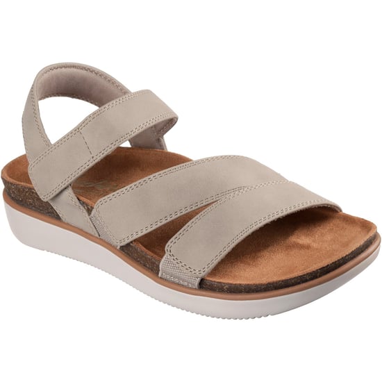 Skechers Lifted Comfort Polyurethan Damensandalen in Taupe - Image 1