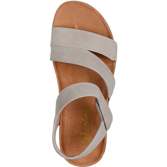 Skechers Lifted Comfort Polyurethan Damensandalen in Taupe - Image 3