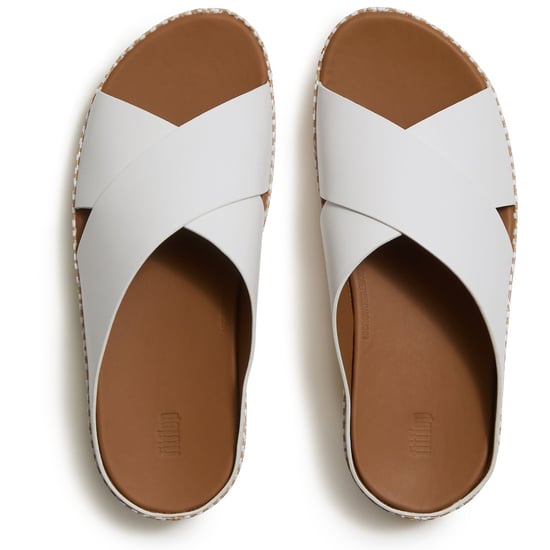 Fitflop Lulu Lux Graphic-Weave Leder Damen Sandalen in Urban White - Image 3