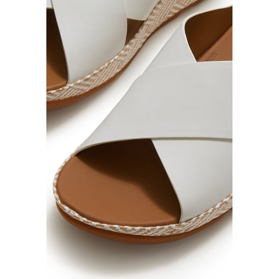 Fitflop Lulu Lux Graphic-Weave Leder Damen Sandalen in Urban White - Image 5