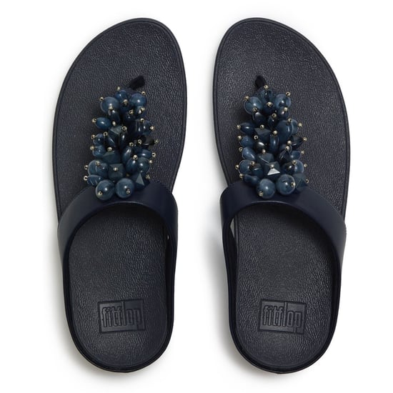 Fitflop Fino Toe-Post Polyurethane Women's Midnight Navy Sandals - Image 3