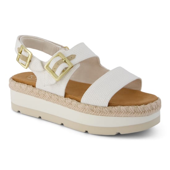 TOMS Giana Textile Damen Weiße Sandalen für den Strand - Image 1
