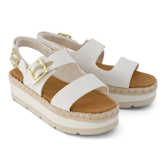 TOMS Giana Textile Damen Weiße Sandalen für den Strand - Image 3