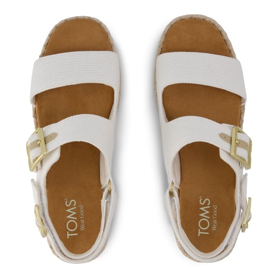 TOMS Giana Textile Damen Weiße Sandalen für den Strand - Image 5