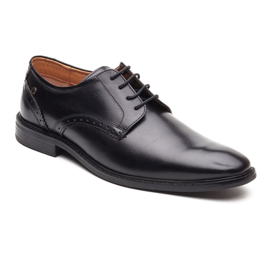 Base London Eton Lace Up Leather Men's Black Lace-Up Shoes - Image 1