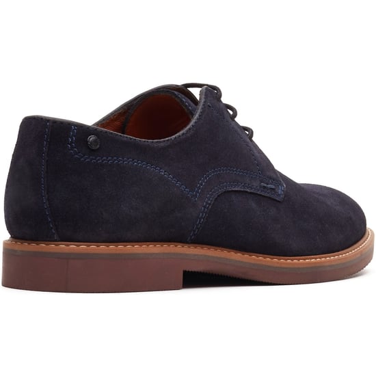 Base London Strand Schnür-Leder-Herrenschuhe in Marineblau - Image 2