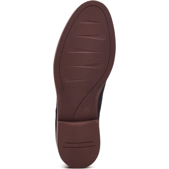 Base London Strand Schnür-Leder-Herrenschuhe in Marineblau - Image 3