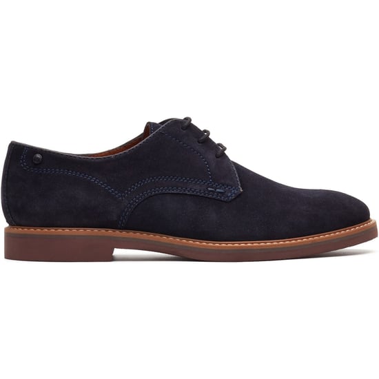 Base London Strand Schnür-Leder-Herrenschuhe in Marineblau - Image 5