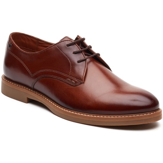 Base London Strand Lace Up Leather Men's Burnt Tan Lace-Up Shoes - Image 1