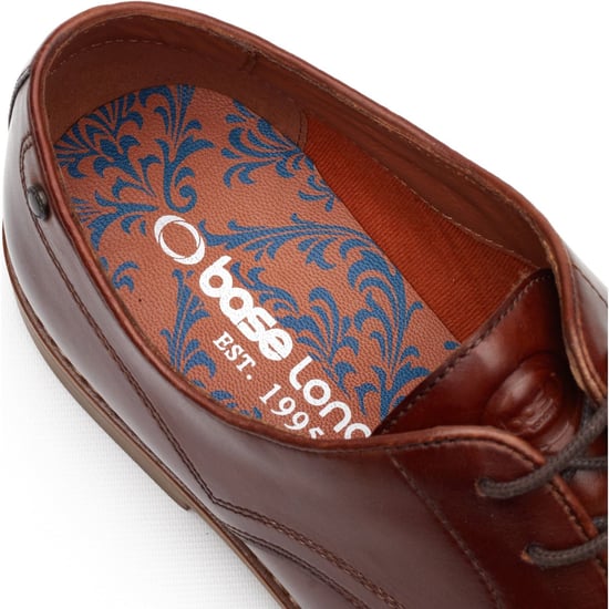 Base London Strand Lace Up Leather Men's Burnt Tan Lace-Up Shoes - Image 6