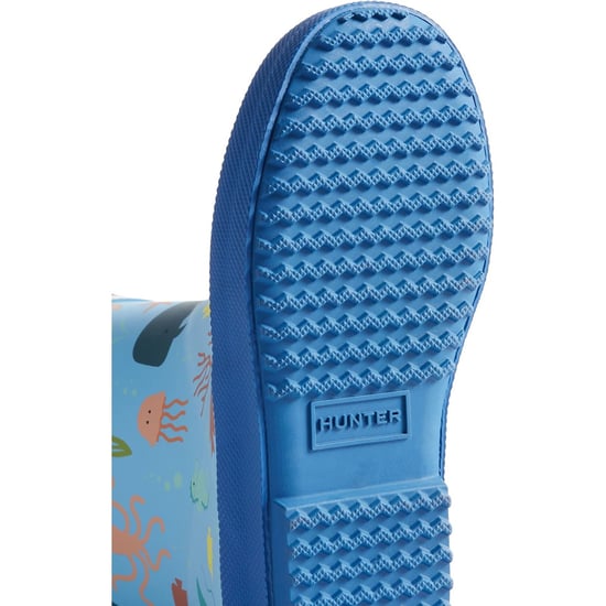 Hunter Kinder First Classic Ozean Print Gummistiefel Blau/Libelle Blau - Image 3