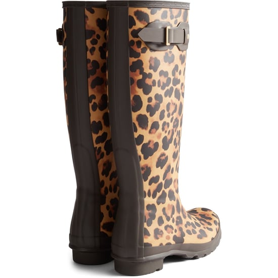 Hunter Damen Original Tall Leopard Gummistiefel in Leopardenmuster/Schokoladenbraun - Image 2