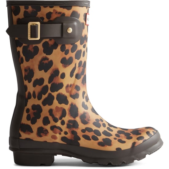 Hunter Original Short Leopard Stiefel Gummi Damen Leopardenmuster/Schokoladenbraune Gummistiefel - Image 4