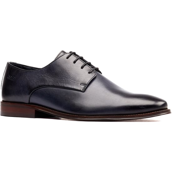 Base London Marley Derby-Lederschuhe für Herren in Marineblau mit Schnürung - Image 1
