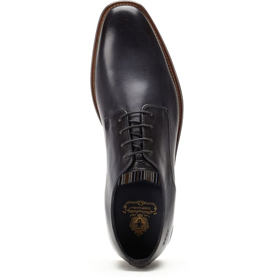 Base London Marley Derby-Lederschuhe für Herren in Marineblau mit Schnürung - Image 4