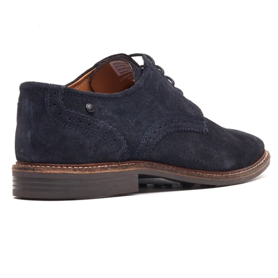 Base London Eton Lace Up Leather Men's Navy Lace-Up Shoes - Image 2