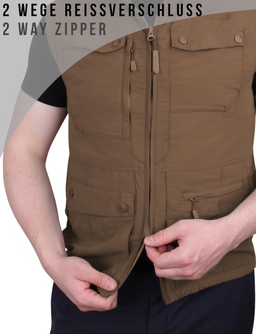 normani OUTDOOR SPORTS Herren Outdoor Weste Kudu - Image 3