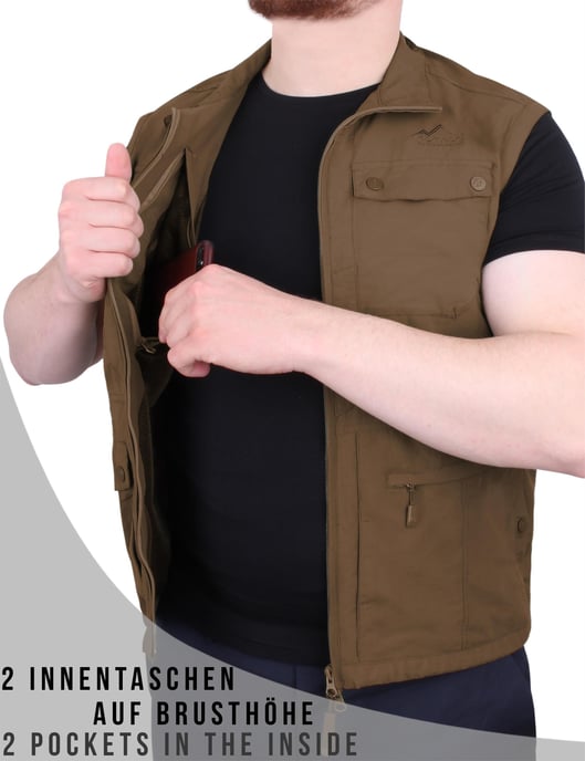 normani OUTDOOR SPORTS Herren Outdoor Weste Kudu - Image 4