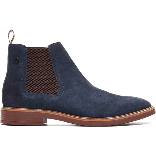 Base London Sussex Chelsea-Stiefel Leder Herren Marineblau Boots - Image 5