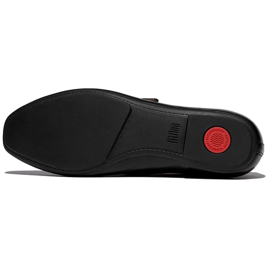 Fitflop Delicato Leder Damen Schuhe All Black Schmale Passform - Image 2