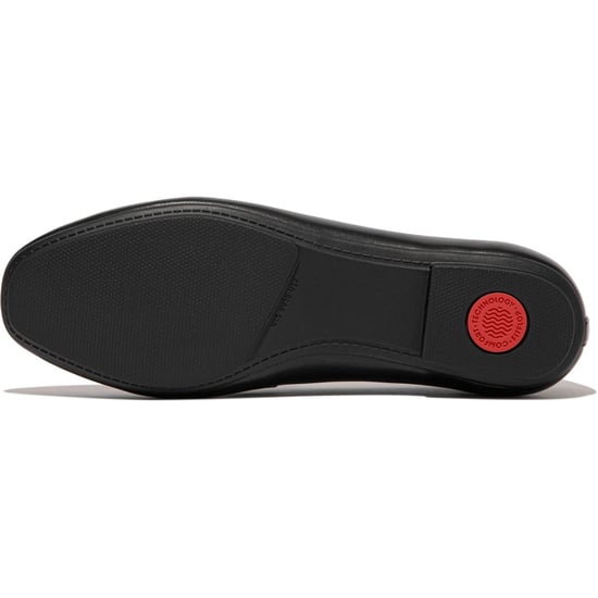 Fitflop Delicato Hochge schneiden Leder Damen Schwarz Ballerinas - Image 2