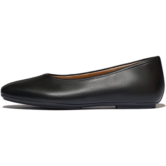 Fitflop Delicato Hochge schneiden Leder Damen Schwarz Ballerinas - Image 4