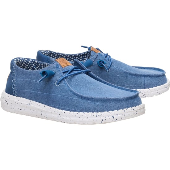 HEYDUDE Wendy Chambray Textil Damen Loafers in Marineblau - Image 3