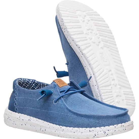 HEYDUDE Wendy Chambray Textil Damen Loafers in Marineblau - Image 4