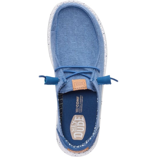 HEYDUDE Wendy Chambray Textil Damen Loafers in Marineblau - Image 5