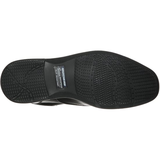 Skechers Dreston Ratlon Leder Herren Schwarz Slipper - Image 2